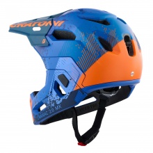 Kask rowerowy Cratoni C-Maniac 2.0 MX (Pełna Ochrona) matowy niebiesko-pomarańczowy